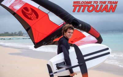 Titouan Galea Firma con Cabrinha